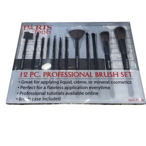 Paris Tools 12 Piece Professional Makeup Brush Set Cosmetic Tool Kit With Case